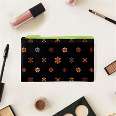 Minimalist Pattern With Simple Lines,flower And Shapes, Creating A Clean And Modern Cosmetic Bag (xs)