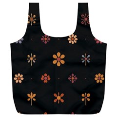 Minimalist Pattern With Simple Lines,flower And Shapes, Creating A Clean And Modern Full Print Recycle Bag (xxl)