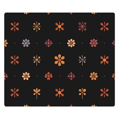 Minimalist Pattern With Simple Lines,flower And Shapes, Creating A Clean And Modern Premium Plush Fleece Blanket (small)