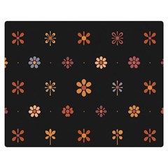 Minimalist Pattern With Simple Lines,flower And Shapes, Creating A Clean And Modern Premium Plush Fleece Blanket (medium) by myclothy