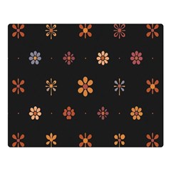 Minimalist Pattern With Simple Lines,flower And Shapes, Creating A Clean And Modern Premium Plush Fleece Blanket (large) by myclothy