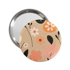 Minimalist Pattern With Simple Lines,flower And Shapes, Creating A Clean And Modern 2 25  Handbag Mirrors