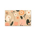 Minimalist Pattern With Simple Lines,flower And Shapes, Creating A Clean And Modern Sticker (Rectangular) Front