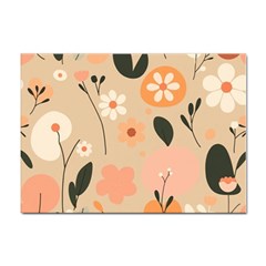 Minimalist Pattern With Simple Lines,flower And Shapes, Creating A Clean And Modern Sticker A4 (10 Pack)