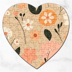 Minimalist Pattern With Simple Lines,flower And Shapes, Creating A Clean And Modern Jigsaw Puzzle (heart)