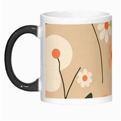 Minimalist Pattern With Simple Lines,flower And Shapes, Creating A Clean And Modern Morph Mug