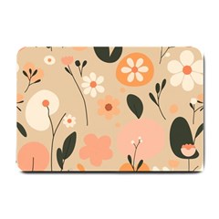 Minimalist Pattern With Simple Lines,flower And Shapes, Creating A Clean And Modern Small Doormat by myclothy