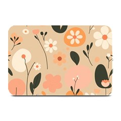 Minimalist Pattern With Simple Lines,flower And Shapes, Creating A Clean And Modern Plate Mats by myclothy