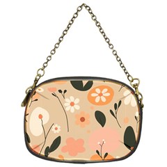 Minimalist Pattern With Simple Lines,flower And Shapes, Creating A Clean And Modern Chain Purse (one Side)