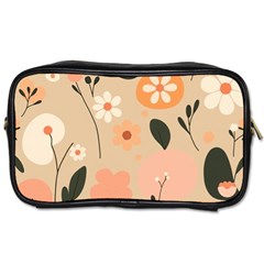 Minimalist Pattern With Simple Lines,flower And Shapes, Creating A Clean And Modern Toiletries Bag (one Side)