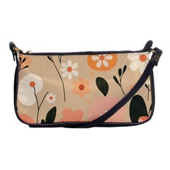 Minimalist Pattern With Simple Lines,flower And Shapes, Creating A Clean And Modern Shoulder Clutch Bag