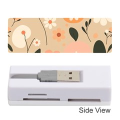 Minimalist Pattern With Simple Lines,flower And Shapes, Creating A Clean And Modern Memory Card Reader (stick)