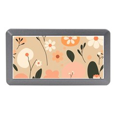 Minimalist Pattern With Simple Lines,flower And Shapes, Creating A Clean And Modern Memory Card Reader (mini)