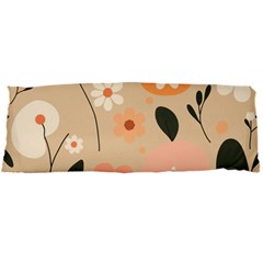 Minimalist Pattern With Simple Lines,flower And Shapes, Creating A Clean And Modern 21 x60  Body Pillow Case Dakimakura (two Sides)