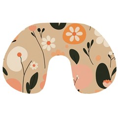 Minimalist Pattern With Simple Lines,flower And Shapes, Creating A Clean And Modern Travel Neck Pillow