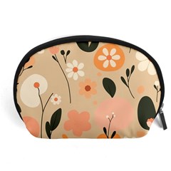 Minimalist Pattern With Simple Lines,flower And Shapes, Creating A Clean And Modern Accessory Pouch (large)