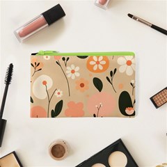 Minimalist Pattern With Simple Lines,flower And Shapes, Creating A Clean And Modern Cosmetic Bag (xs)