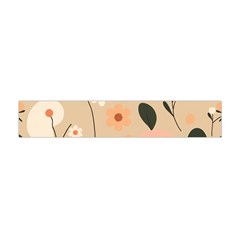 Minimalist Pattern With Simple Lines,flower And Shapes, Creating A Clean And Modern Premium Plush Fleece Scarf (mini)