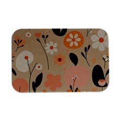 Minimalist Pattern With Simple Lines,flower And Shapes, Creating A Clean And Modern Open Lid Metal Box (silver)  