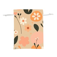 Minimalist Pattern With Simple Lines,flower And Shapes, Creating A Clean And Modern Lightweight Drawstring Pouch (l)