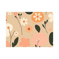 Minimalist Pattern With Simple Lines,flower And Shapes, Creating A Clean And Modern Premium Plush Fleece Blanket (mini) by myclothy