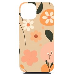 Minimalist Pattern With Simple Lines,flower And Shapes, Creating A Clean And Modern Iphone 14 Black Uv Print Pc Hardshell Case