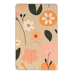 Minimalist Pattern With Simple Lines,flower And Shapes, Creating A Clean And Modern Name Card Style Usb Flash Drive by myclothy