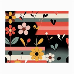  Minimalist Pattern With Simple Lines,flower And Shapes, Creating A Clean And Modern Small Glasses Cloth