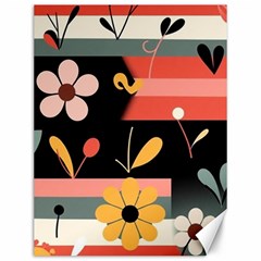  Minimalist Pattern With Simple Lines,flower And Shapes, Creating A Clean And Modern Canvas 12  X 16 