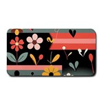  Minimalist Pattern With Simple Lines,flower And Shapes, Creating A Clean And Modern Medium Bar Mat 16 x8.5  Bar Mat