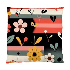  Minimalist Pattern With Simple Lines,flower And Shapes, Creating A Clean And Modern Standard Cushion Case (two Sides)