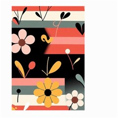  Minimalist Pattern With Simple Lines,flower And Shapes, Creating A Clean And Modern Large Garden Flag (two Sides)