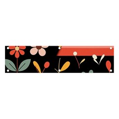  Minimalist Pattern With Simple Lines,flower And Shapes, Creating A Clean And Modern Banner And Sign 4  X 1  by myclothy