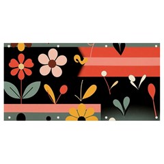  Minimalist Pattern With Simple Lines,flower And Shapes, Creating A Clean And Modern Banner And Sign 8  X 4 