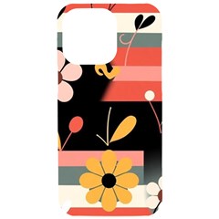  Minimalist Pattern With Simple Lines,flower And Shapes, Creating A Clean And Modern Iphone 15 Pro Max Black Uv Print Pc Hardshell Case by myclothy