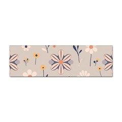  Minimalist Pattern With Simple Lines,flower And Shapes, Creating A Clean And Modern Sticker (bumper)