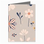  Minimalist Pattern With Simple Lines,flower And Shapes, Creating A Clean And Modern Greeting Card Left