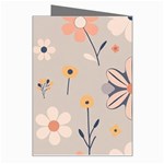  Minimalist Pattern With Simple Lines,flower And Shapes, Creating A Clean And Modern Greeting Card Right