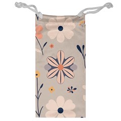  Minimalist Pattern With Simple Lines,flower And Shapes, Creating A Clean And Modern Jewelry Bag