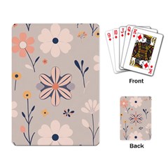  Minimalist Pattern With Simple Lines,flower And Shapes, Creating A Clean And Modern Playing Cards Single Design (rectangle)