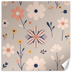  Minimalist Pattern With Simple Lines,flower And Shapes, Creating A Clean And Modern Canvas 12  X 12 