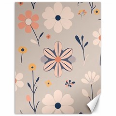  Minimalist Pattern With Simple Lines,flower And Shapes, Creating A Clean And Modern Canvas 12  X 16 