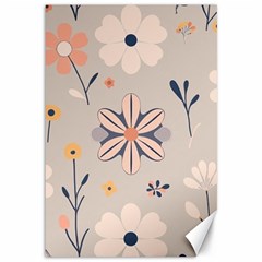  Minimalist Pattern With Simple Lines,flower And Shapes, Creating A Clean And Modern Canvas 12  X 18 