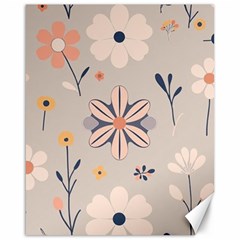  Minimalist Pattern With Simple Lines,flower And Shapes, Creating A Clean And Modern Canvas 16  X 20 