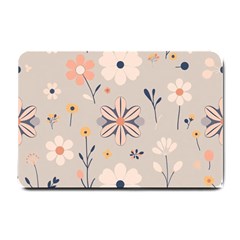  Minimalist Pattern With Simple Lines,flower And Shapes, Creating A Clean And Modern Small Doormat