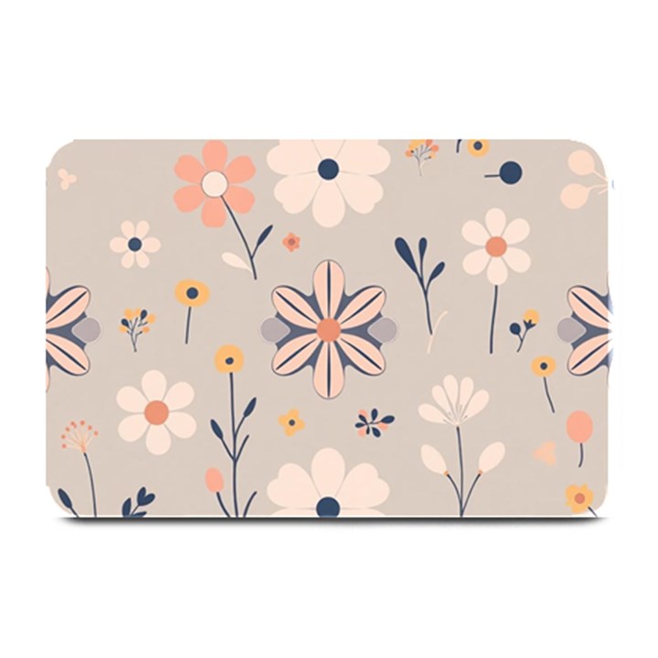  Minimalist Pattern With Simple Lines,flower And Shapes, Creating A Clean And Modern Plate Mats