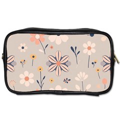  Minimalist Pattern With Simple Lines,flower And Shapes, Creating A Clean And Modern Toiletries Bag (two Sides)