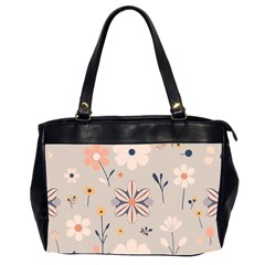  Minimalist Pattern With Simple Lines,flower And Shapes, Creating A Clean And Modern Oversize Office Handbag (2 Sides)