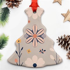  Minimalist Pattern With Simple Lines,flower And Shapes, Creating A Clean And Modern Ornament (christmas Tree) 