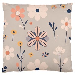  Minimalist Pattern With Simple Lines,flower And Shapes, Creating A Clean And Modern Large Cushion Case (one Side)